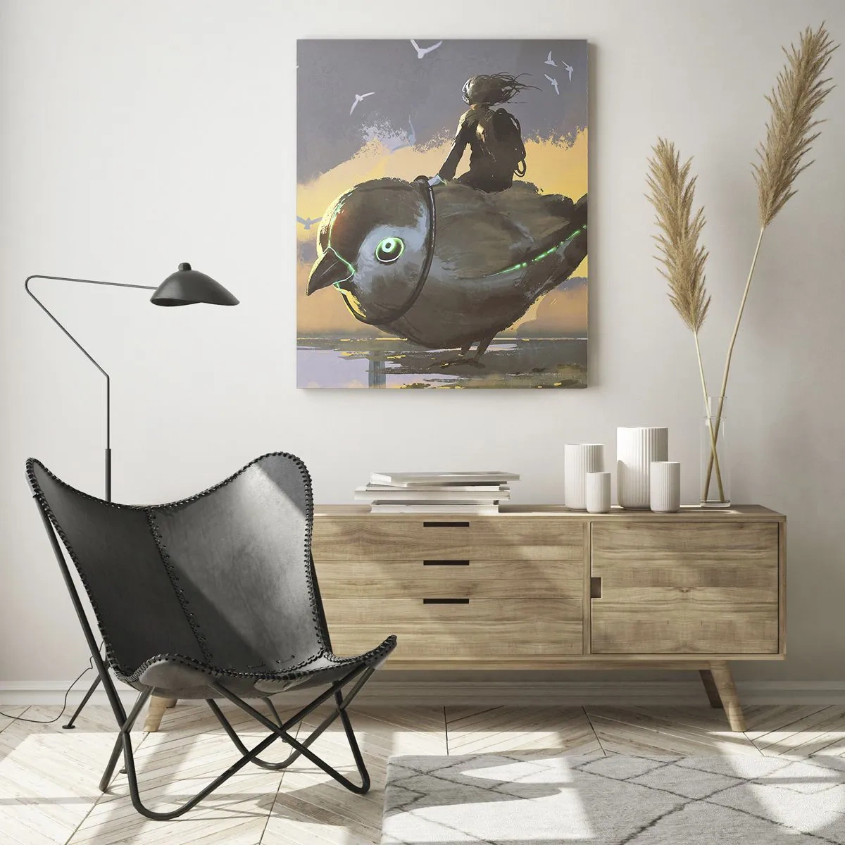 Obraz na skle - Zastávka na fantastickej ceste - 50x70 cm