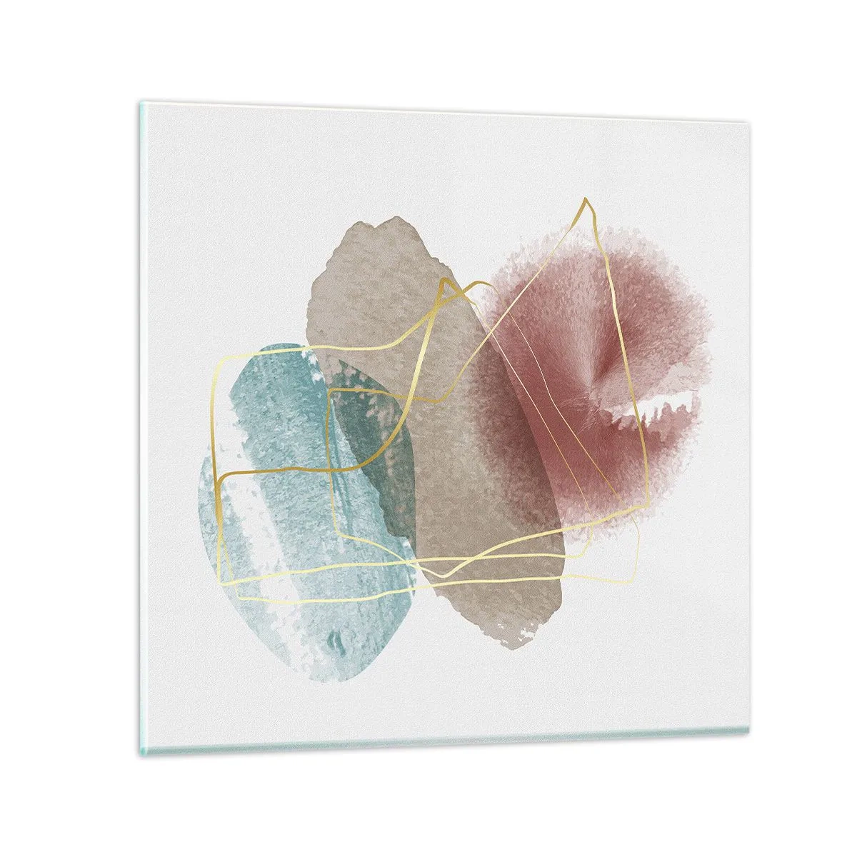 Obraz na skle - Korálky priestoru - 70x70 cm