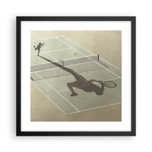 Plagát v čiernom ráme - Dobývanie samého seba - 40x40 cm