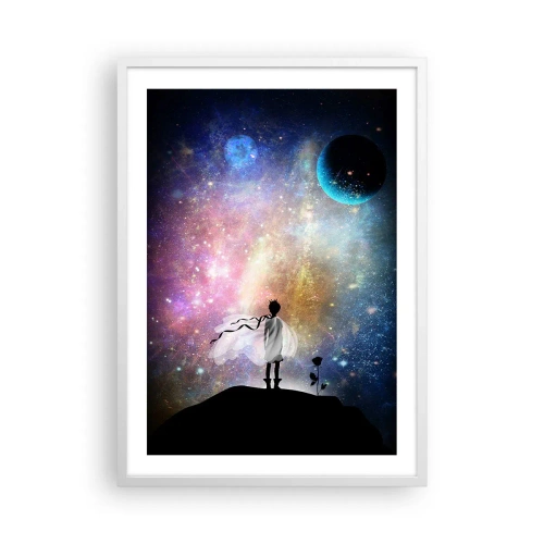 Plagát v bielom ráme - Malý princ - 50x70 cm