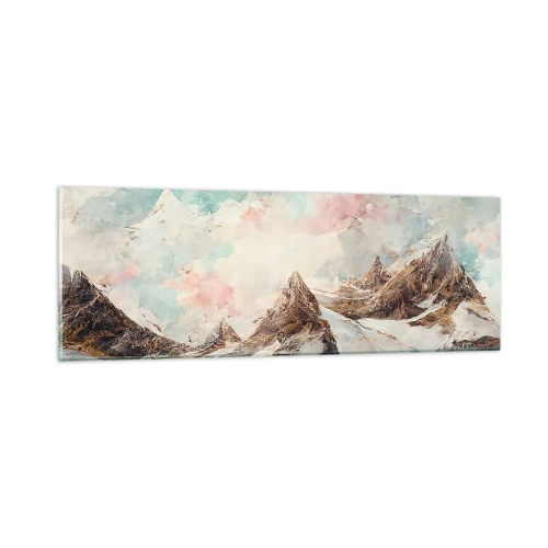 Obraz na skle - Skalné čepele - 90x30 cm