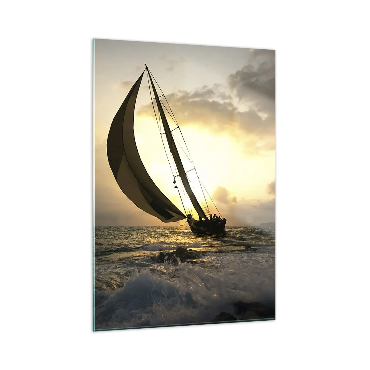 Obraz na skle - S vetrom a proti vetru - 50x70 cm
