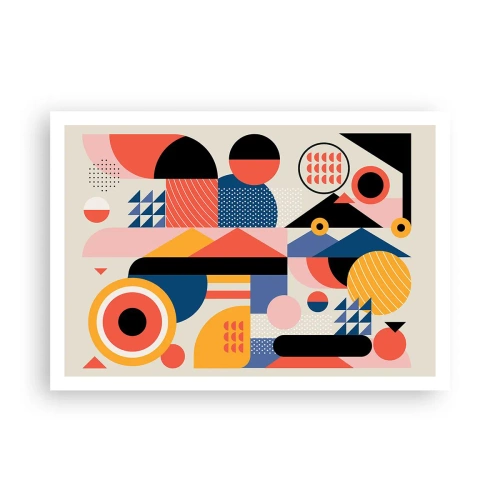 Plagát - Kompozícia: poďme sa hrať - 100x70 cm