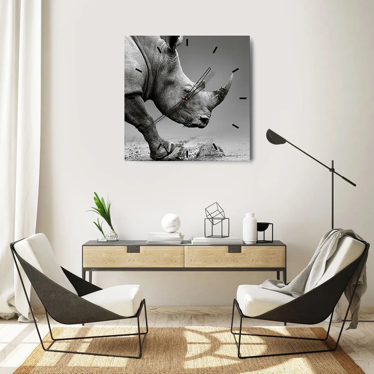 Nástenné hodiny - Nezastaviteľná sila - 40x40 cm