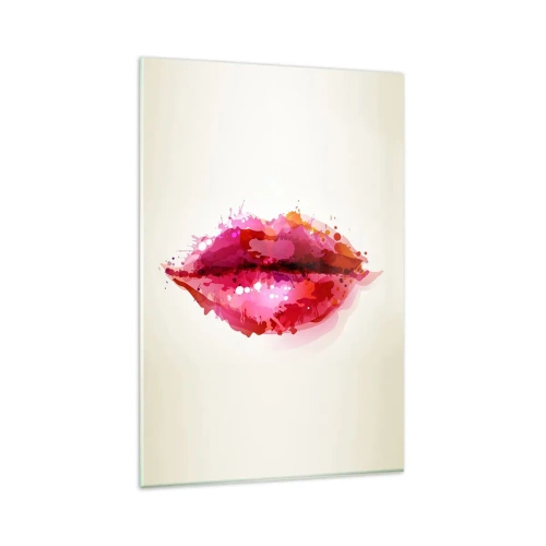 Obraz na skle - Červenejšia ako červená - 80x120 cm