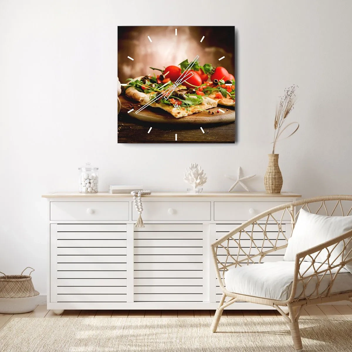 Nástenné hodiny - Priamo z pece a zo záhrady - 30x30 cm