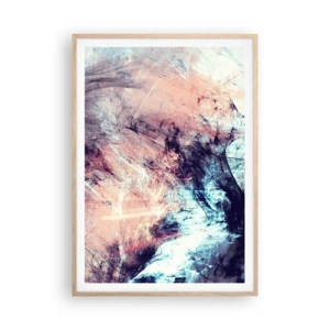 Plagát v ráme zo svetlého duba - Vnímaj vietor - 70x100 cm