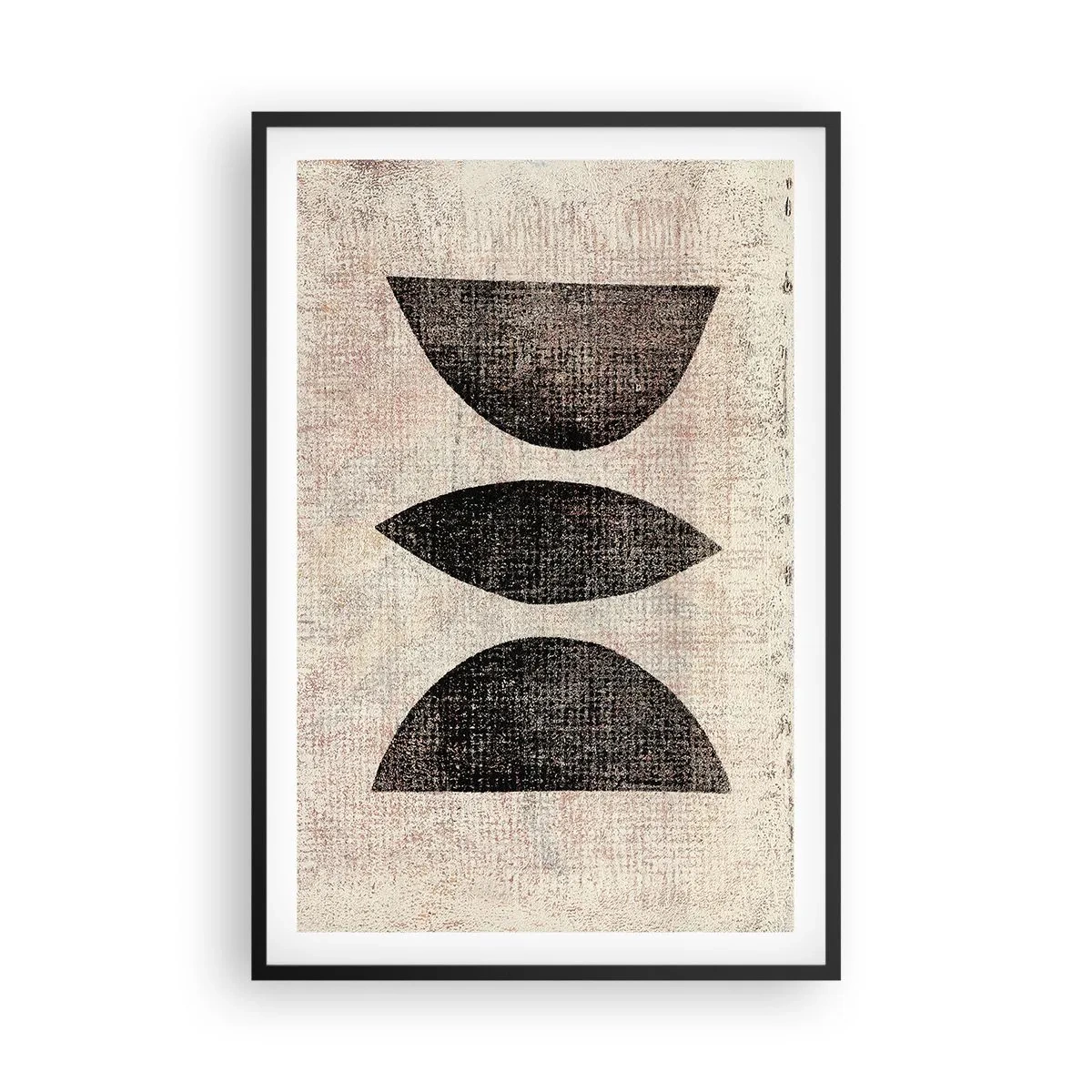 Plagát v čiernom ráme - Etnická abstrakcia - 61x91 cm