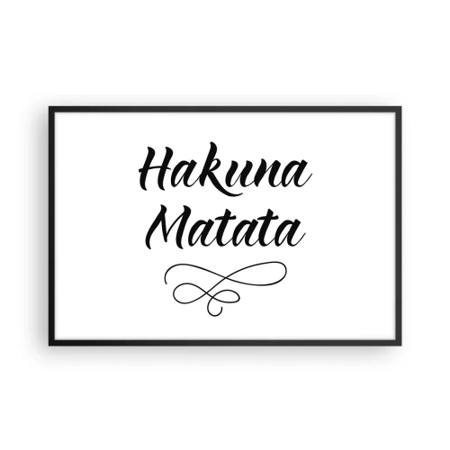 Plagát v čiernom ráme - Najlepšia rada - 91x61 cm