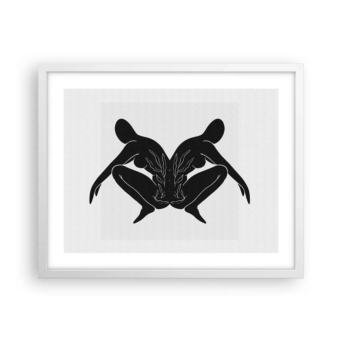 Plagát v bielom ráme - Spoločná duša - 50x40 cm