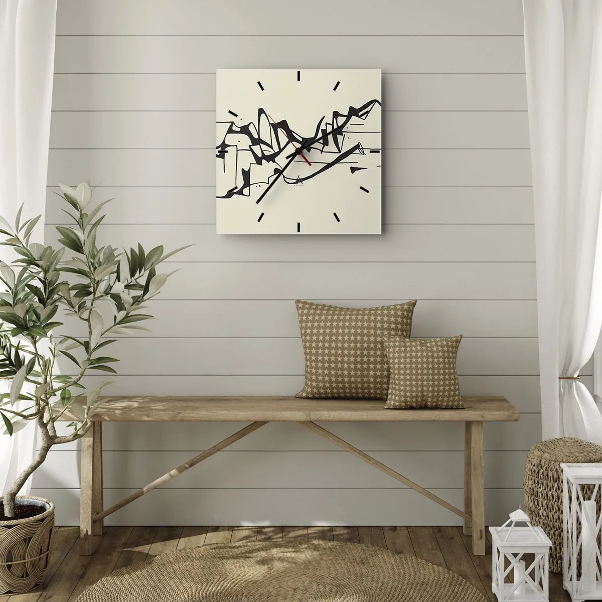 Nástenné hodiny - Možná krajina - 40x40 cm