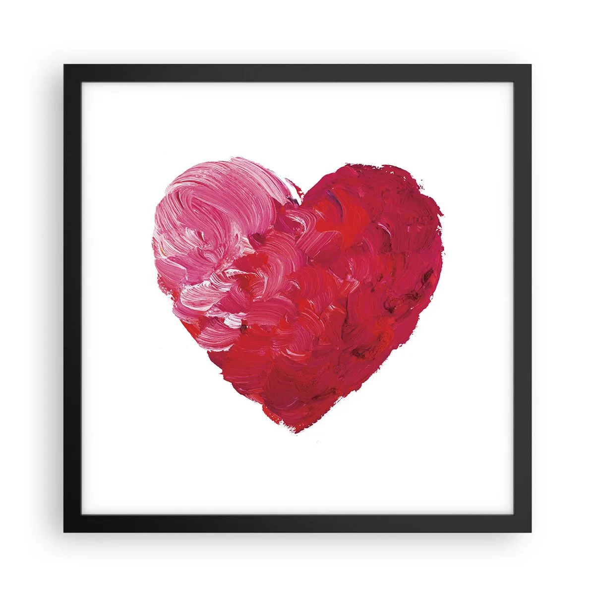 Plagát v čiernom ráme - All you need is love - 40x40 cm