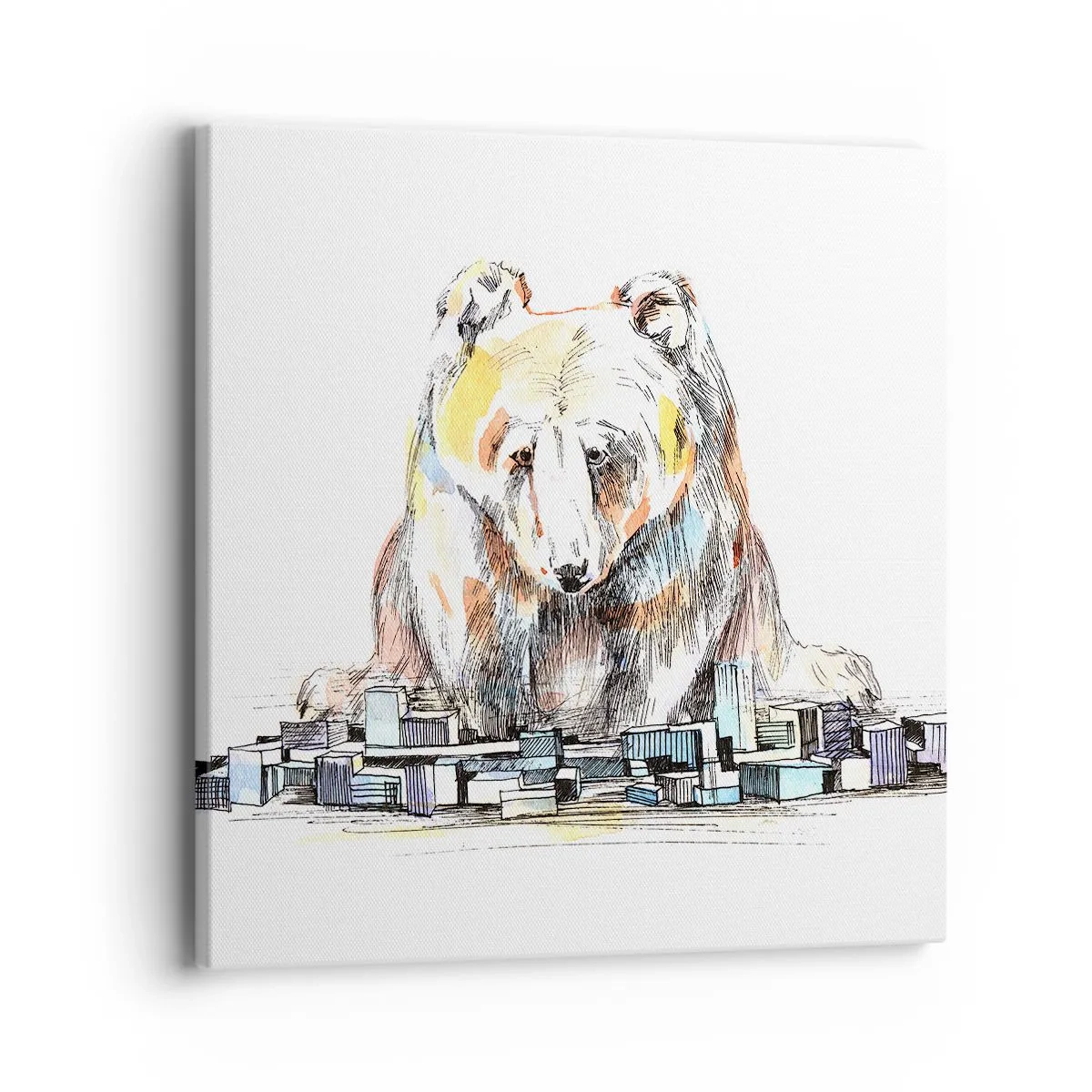 Obraz na plátne - Ako sa dá takto žiť? - 40x40 cm