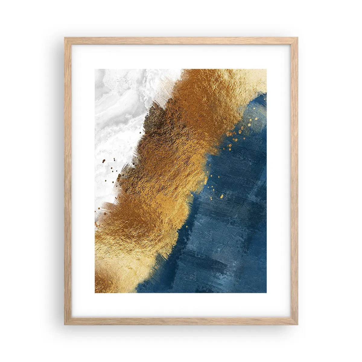 Plagát v ráme zo svetlého duba - Farby leta - 40x50 cm