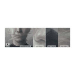 Vzorka fototapety Premium Canvas - Ani slovo - Abstrakcia, Grafika, Tvár - 100x30 cm