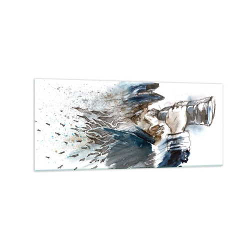 Obraz na skle - Desať na Beaufortovej stupnici! - 120x50 cm