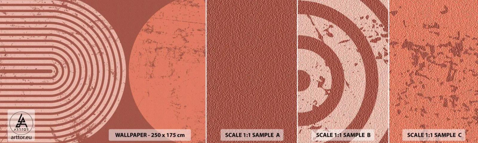 Vzorka Fototapeta Standard Eco - Blízky vzťah - Minimalizmus, Moderné, Abstrakcia - 100x30 cm