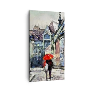 Obraz na plátne - Dážď pre dvoch - 55x100 cm
