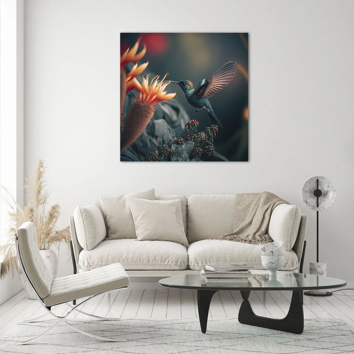 Obraz na skle - Skutočne pestrý život - 60x60 cm