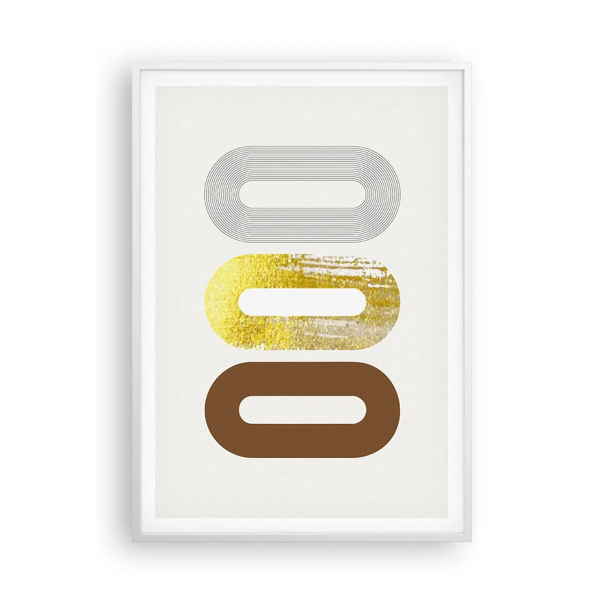 Plagát v bielom ráme - Ooo! - 70x100 cm