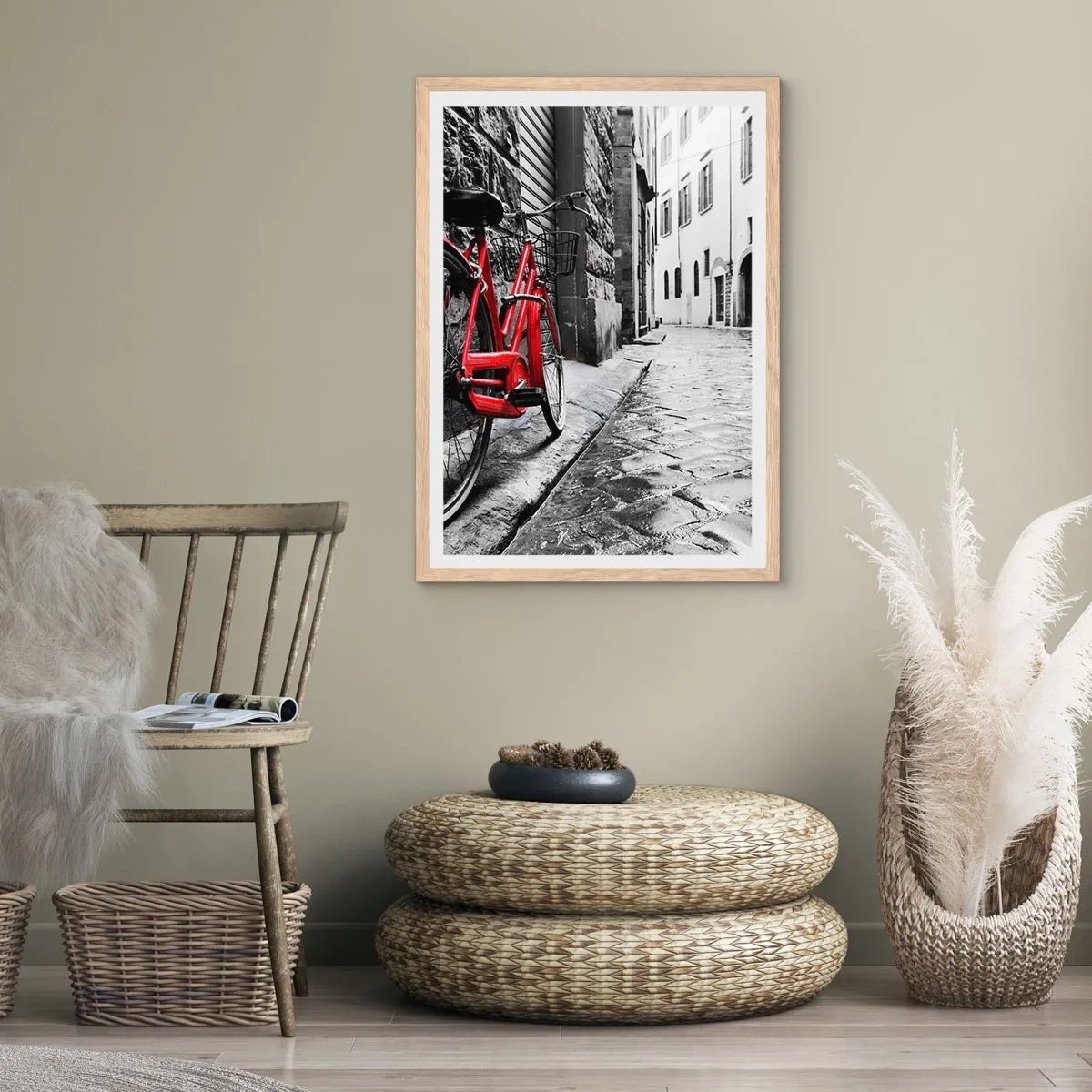 Plagát v ráme zo svetlého duba - Skutočná krása nestarne - 70x100 cm