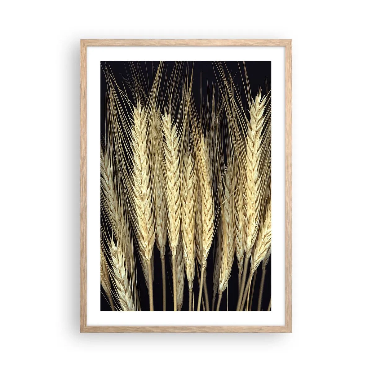 Plagát v ráme zo svetlého duba - Rustikálna mágia - 50x70 cm