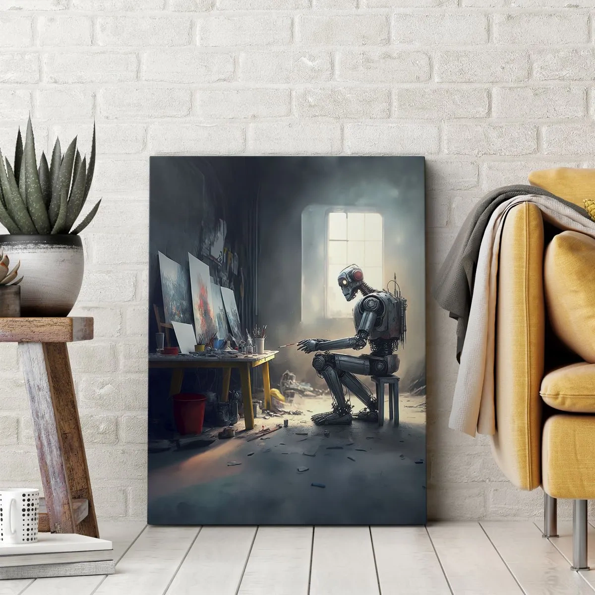 Obraz na plátne - Akt stvorenia - 45x80 cm