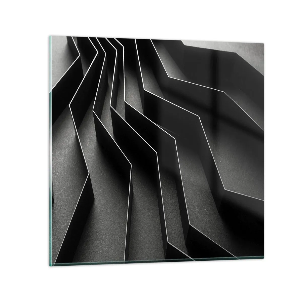 Obraz na skle - Priestorový poriadok - 50x50 cm