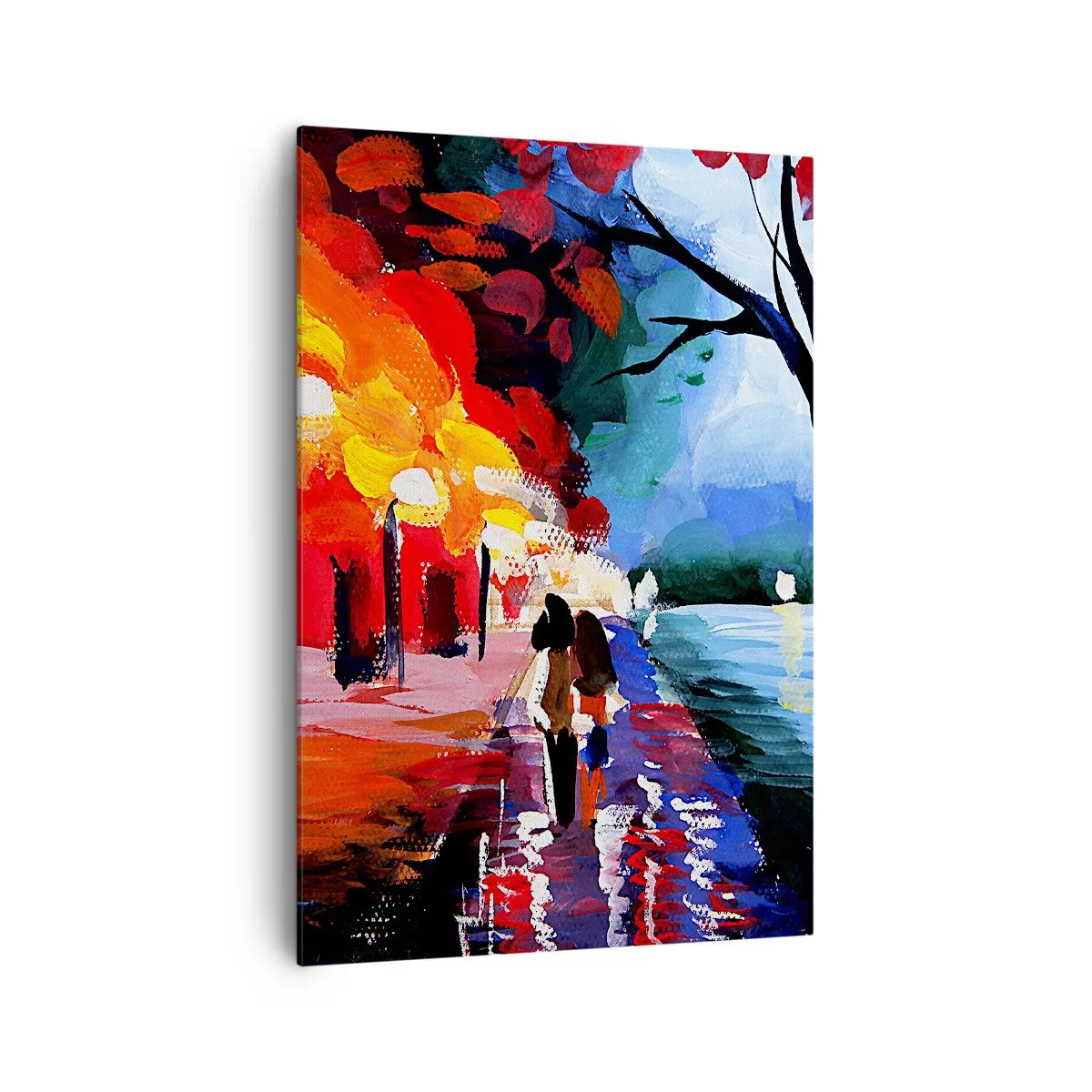 Obraz na plátne - Horúca jeseň v parku - 70x100 cm