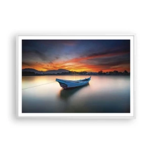 Plagát v bielom ráme - Blíži sa dobrá noc - 100x70 cm