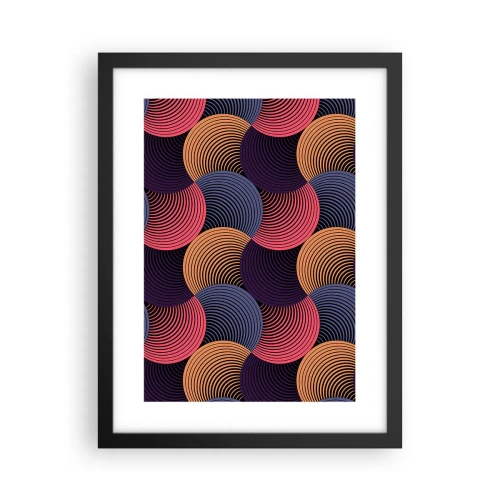 Plagát v čiernom ráme - V kruhovom rytme - 30x40 cm
