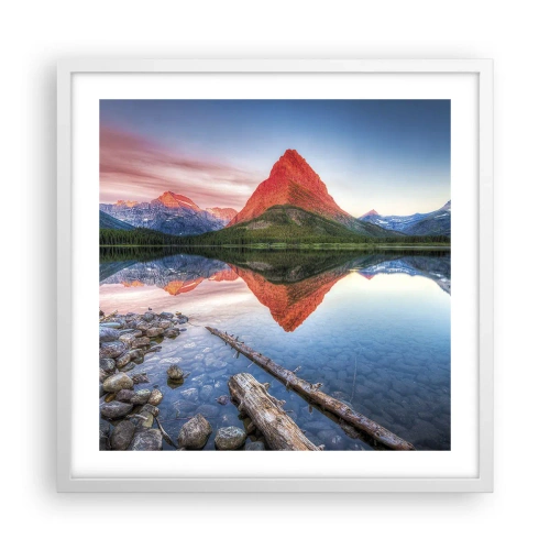 Plagát v bielom ráme - Teplo a chlad - 50x50 cm