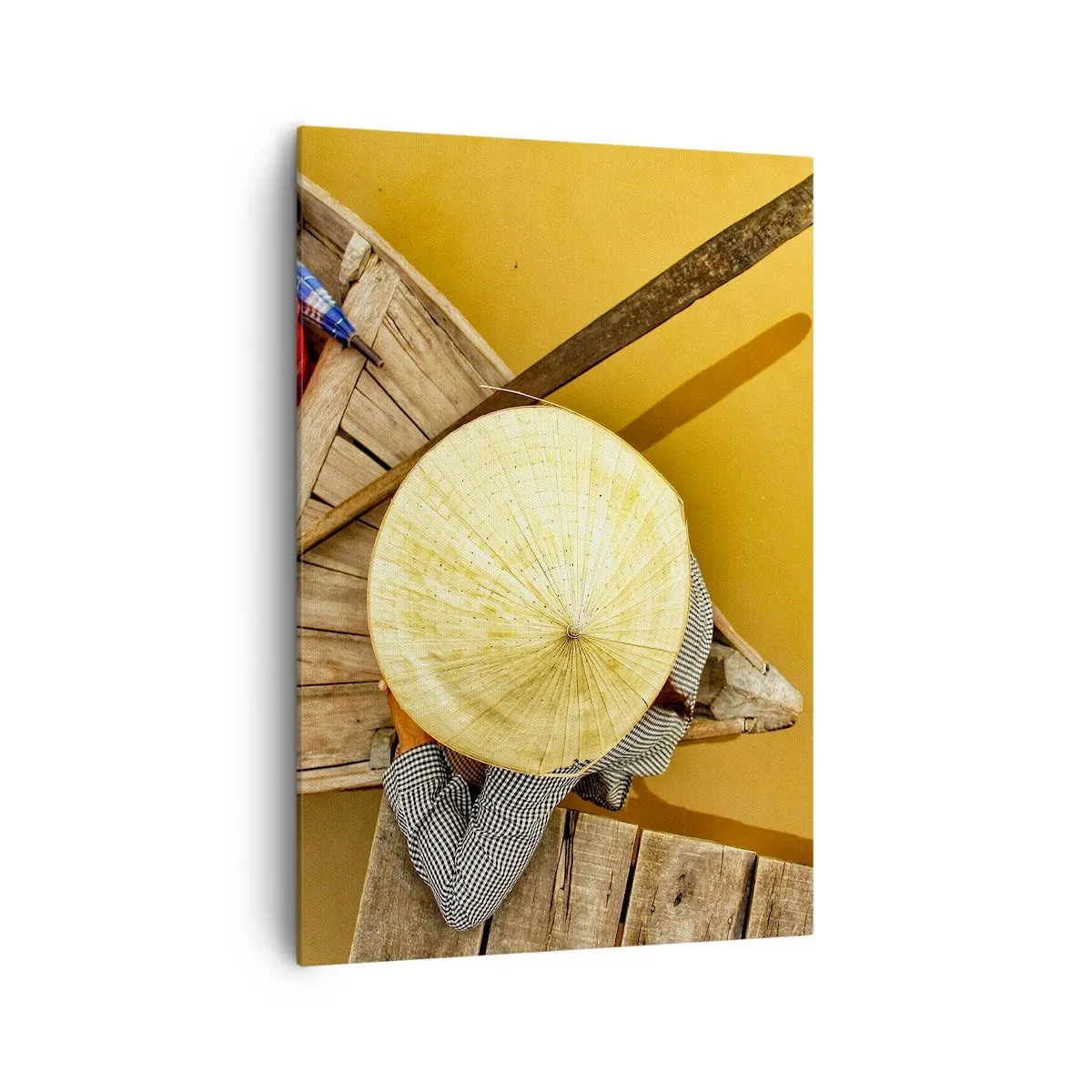 Obraz na plátne - Život na žltej rieke - 70x100 cm