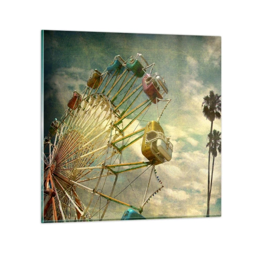 Obraz na skle - Bude, bude zábava… - 30x30 cm