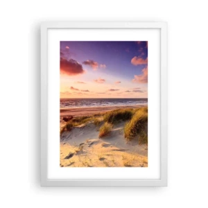 Plagát v bielom ráme - Už letom vonia vzduch - 30x40 cm