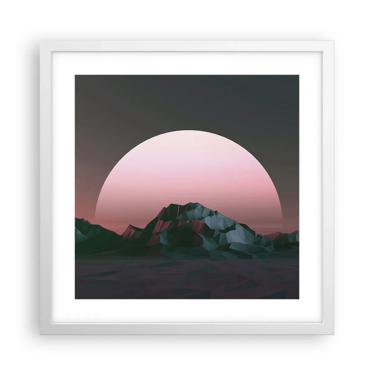 Plagát v bielom ráme - V susednej galaxii - 40x40 cm