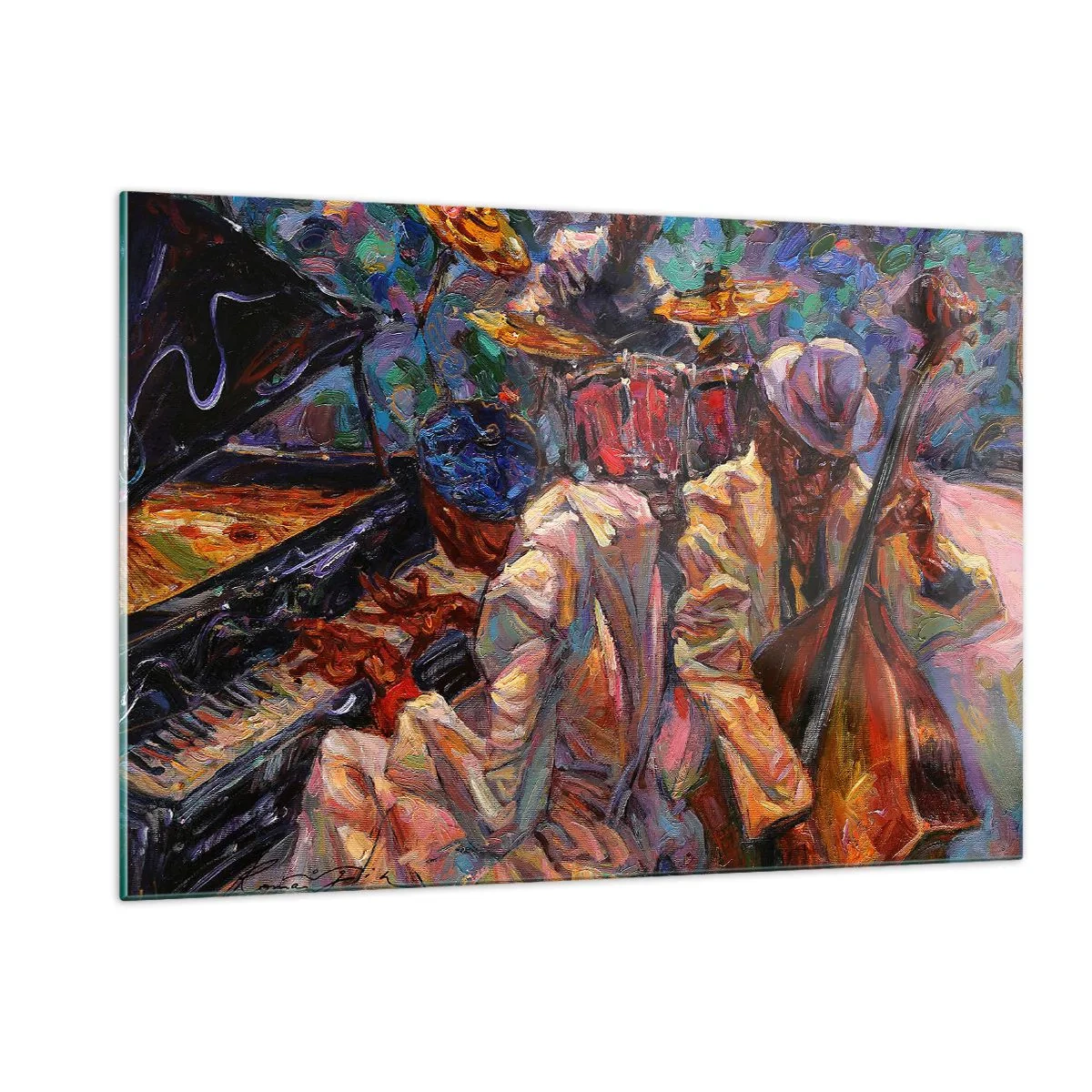 Obraz na skle - V jednom rytme - 120x80 cm