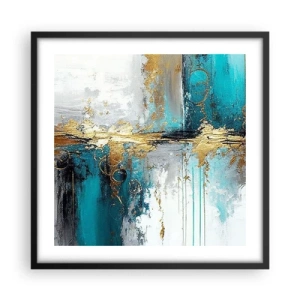 Plagát v čiernom ráme - Všetko plynie - 50x50 cm