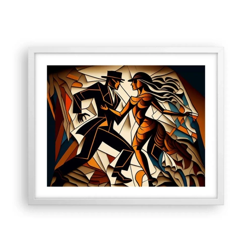 Plagát v bielom ráme - Tanec vrelosti a vášne - 50x40 cm
