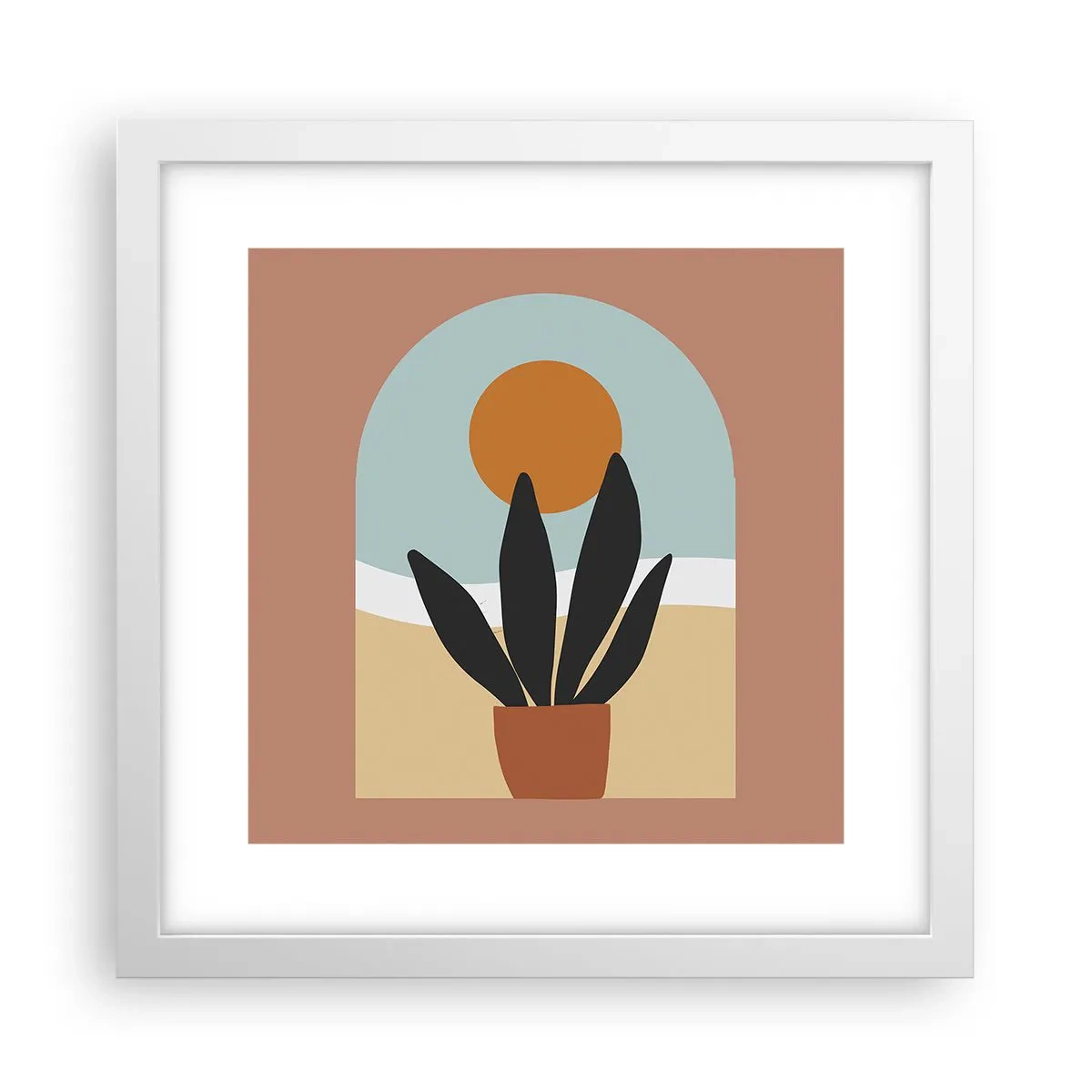 Plagát v bielom ráme - Malé radosti - 30x30 cm