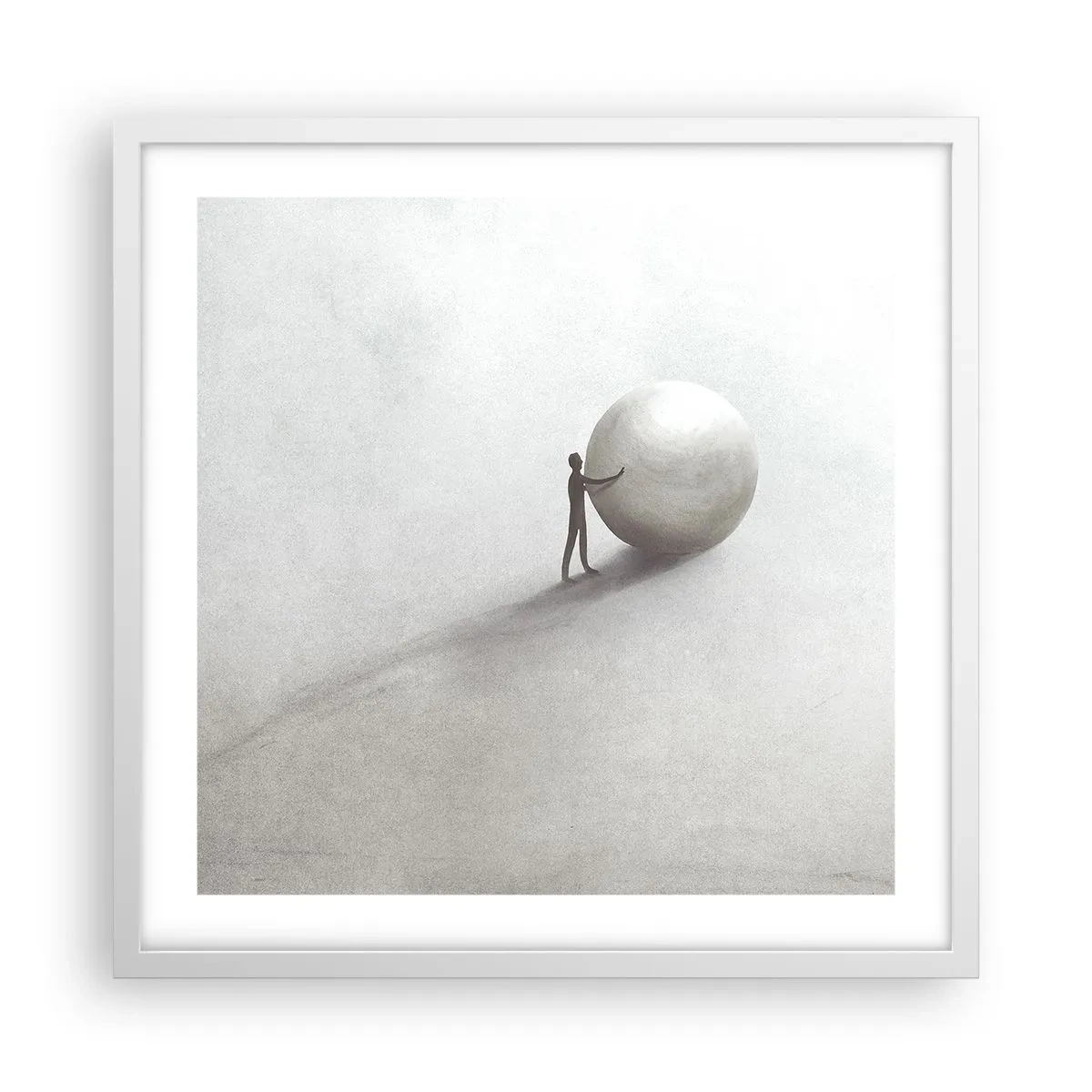 Plagát v bielom ráme - Hra života - 50x50 cm