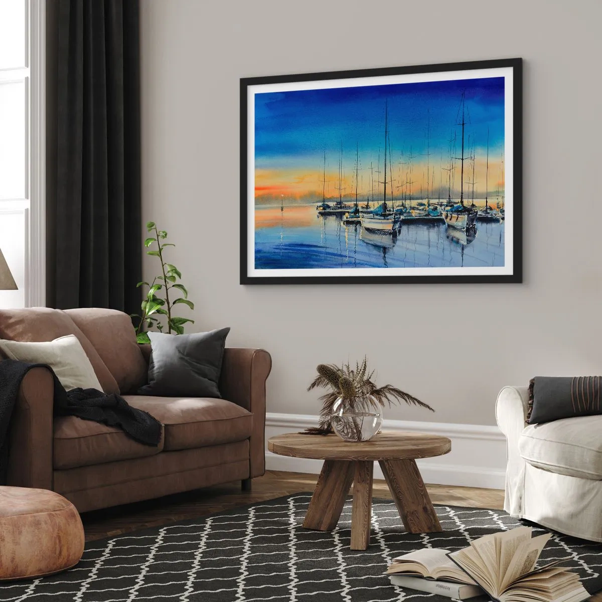 Plagát v čiernom ráme - Koniec dobrého dňa - 100x70 cm