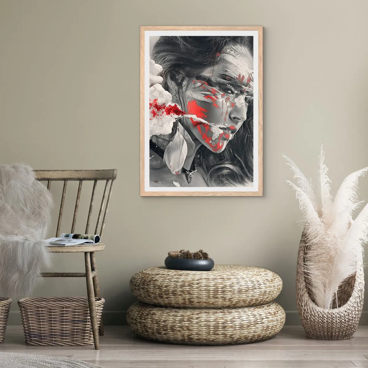 Plagát v ráme zo svetlého duba - V škárach absurdity - 40x50 cm