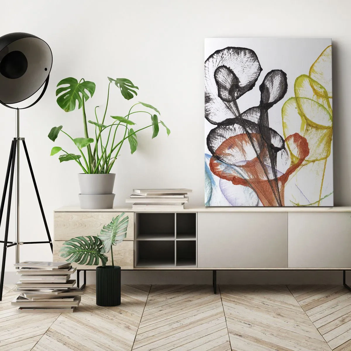 Obraz na plátne - Kvety s dušou - 50x70 cm