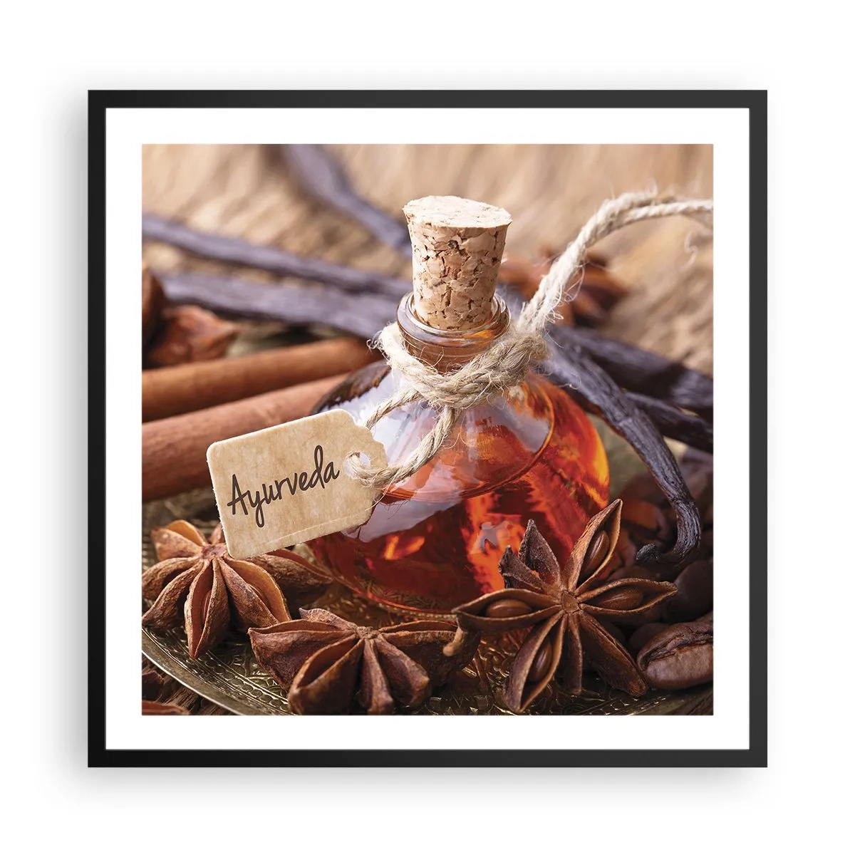 Plagát v čiernom ráme - K jednote tela a ducha - 60x60 cm