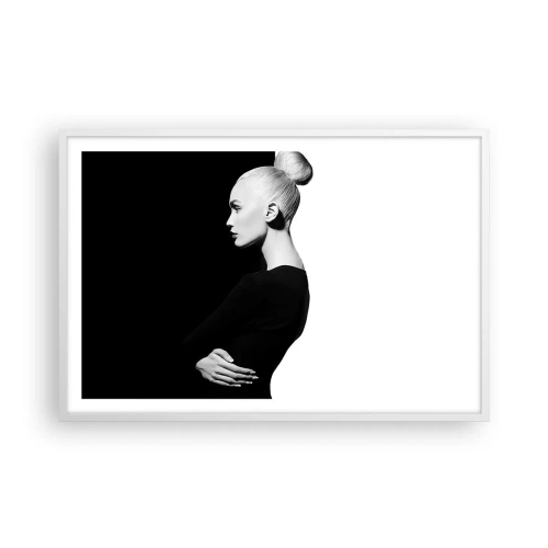 Plagát v bielom ráme - Proste žena - 91x61 cm