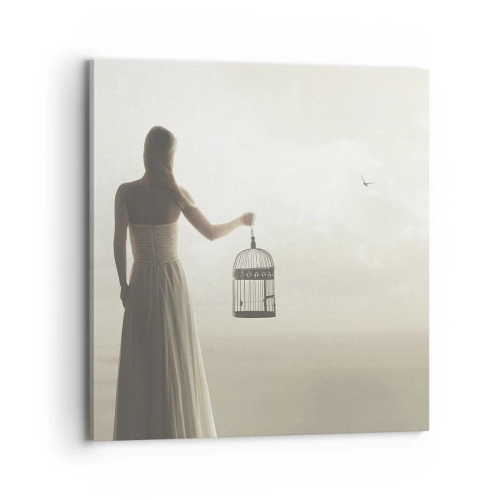 Obraz na plátne - Buď slobodná - 70x70 cm