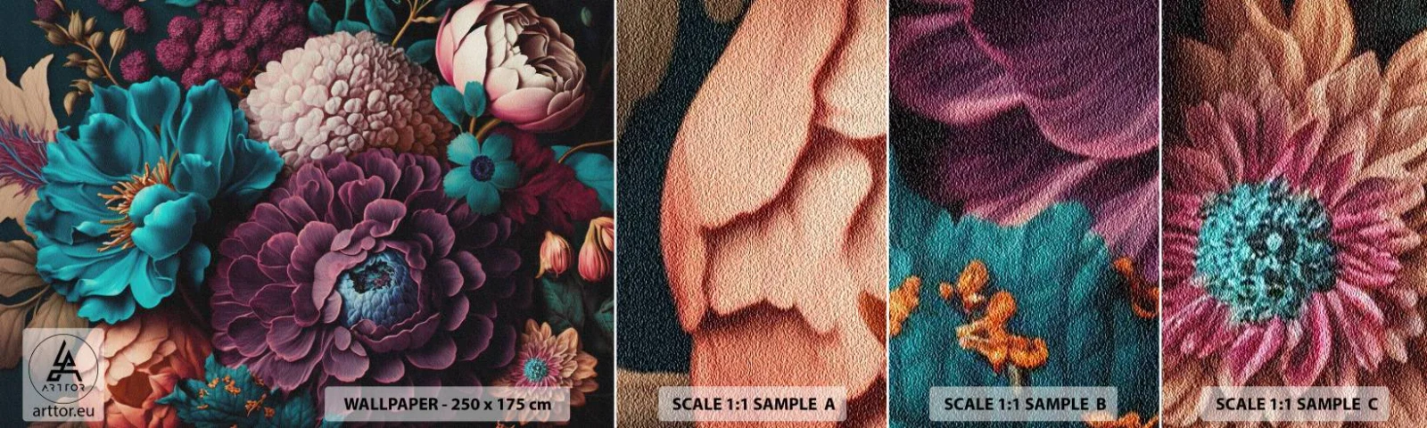 Vzorka Fototapeta Standard Eco - Úroda prírody - Kvety, Botanika, Vintage - 100x30 cm