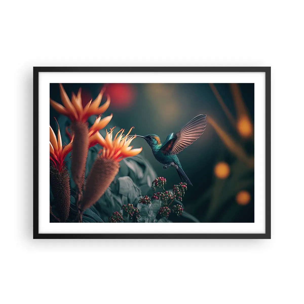 Plagát v čiernom ráme - Skutočne pestrý život - 70x50 cm