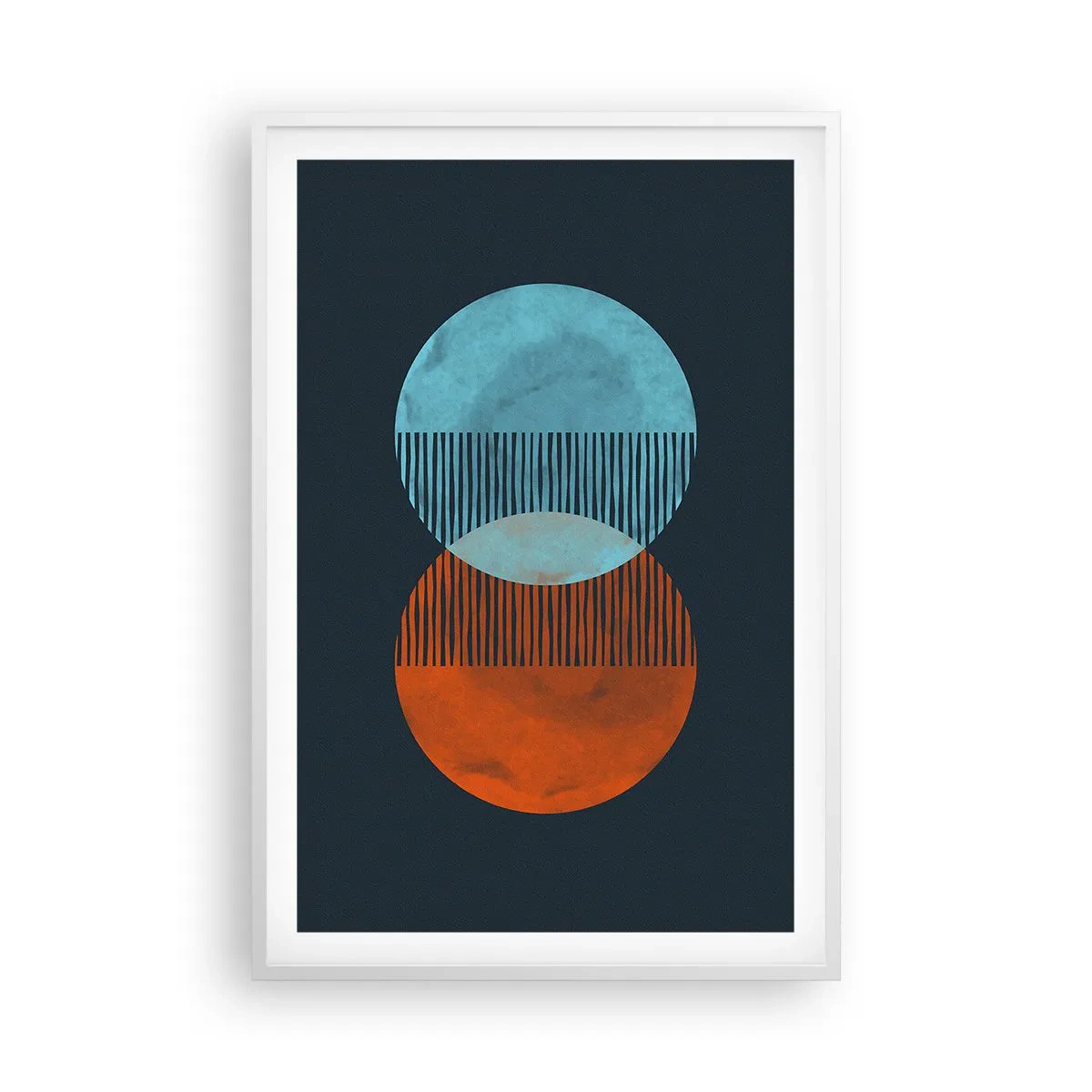Plagát v bielom ráme - Astronomická fantázia - 61x91 cm